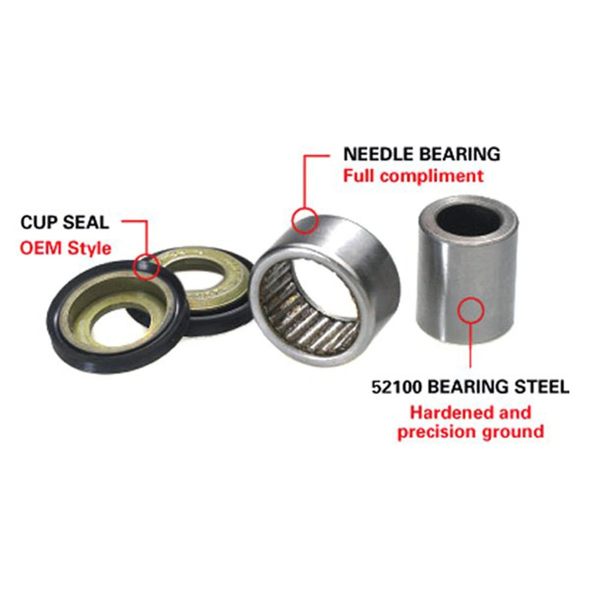 Rear Upper Shock Bearing & Seal Kit for All Balls (29-5080)