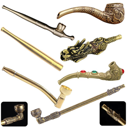 Metal Brass Pipe for Portable Smoking (Gift)