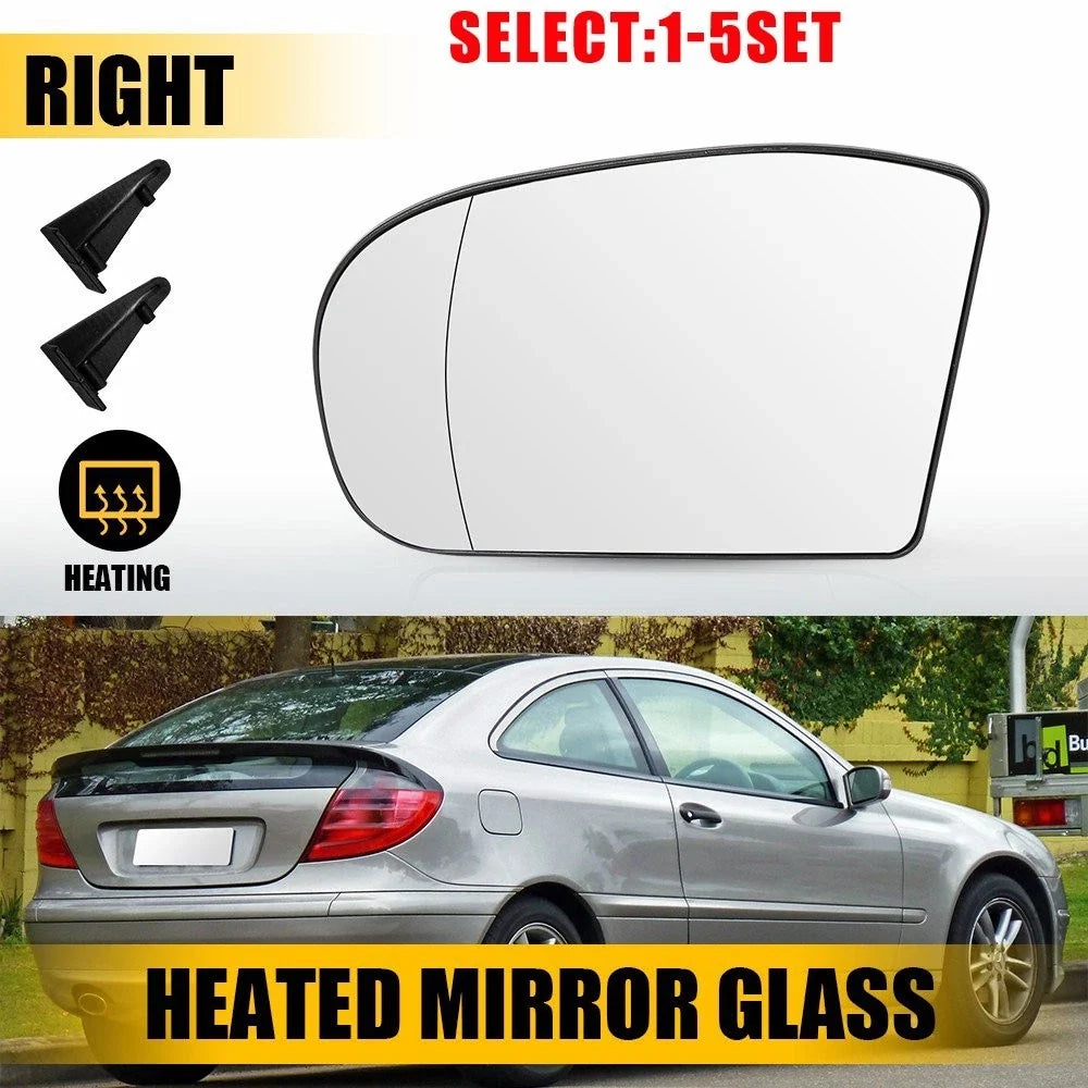 Right Heated Mirror Glass for Mercedes Benz E Class W211 (2003–2009) 2038101021