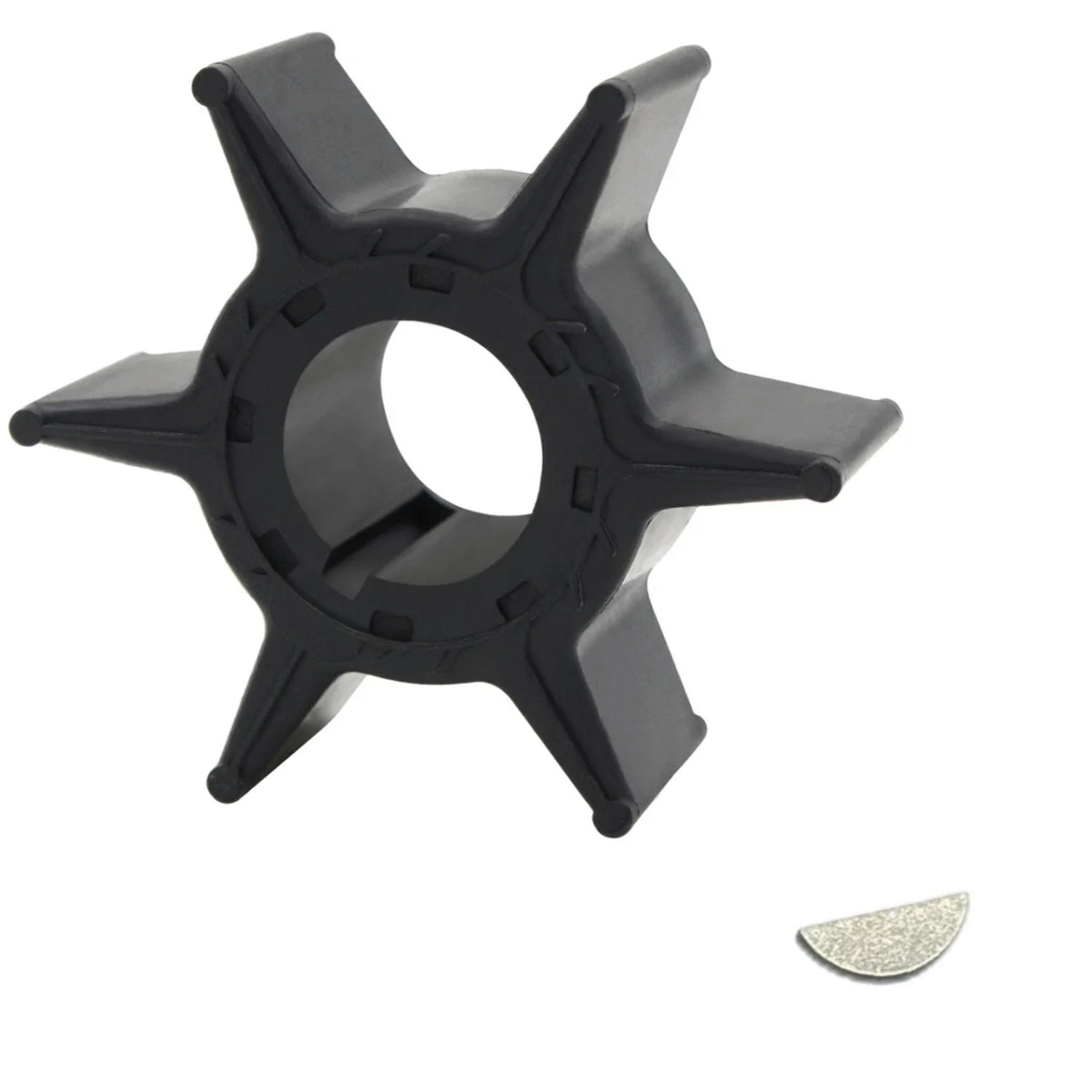 Water Pump Impeller & Key for Yamaha 25 30 40 50 HP (2-Stroke) (6H4-44352-02)