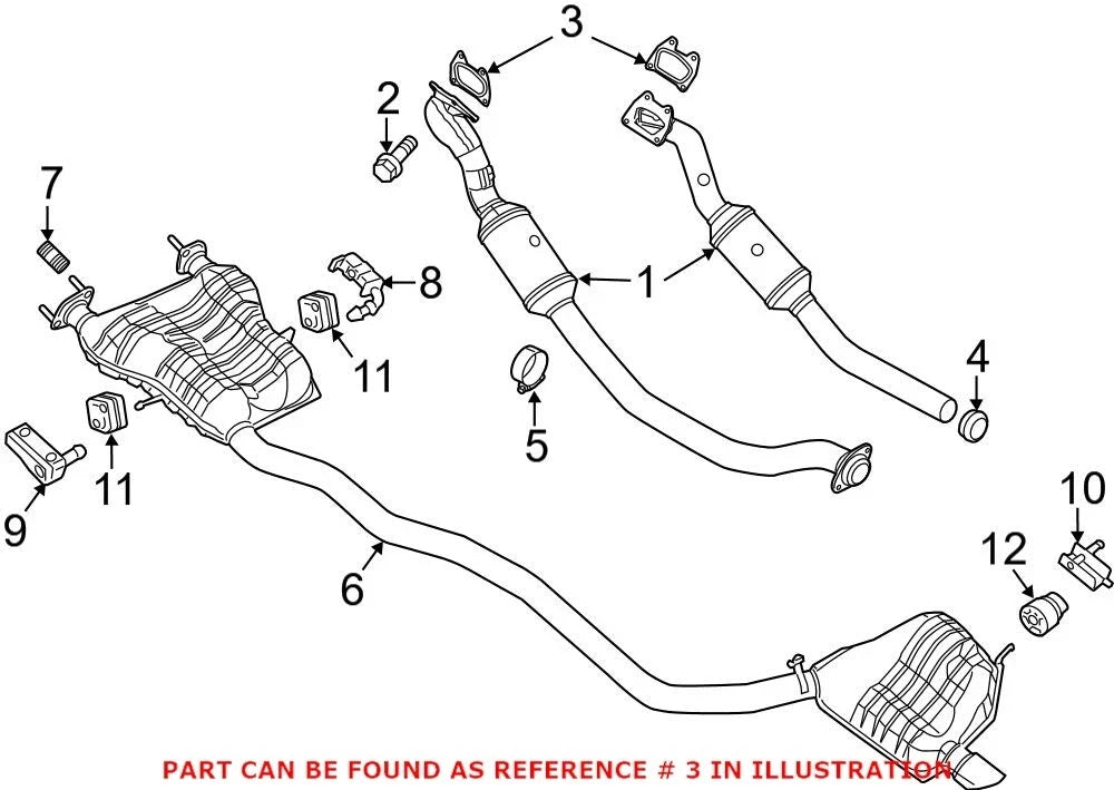 Exhaust Manifold Gasket for Chrysler 200, Dodge, Jeep, Ram 1500 (2011–2019)