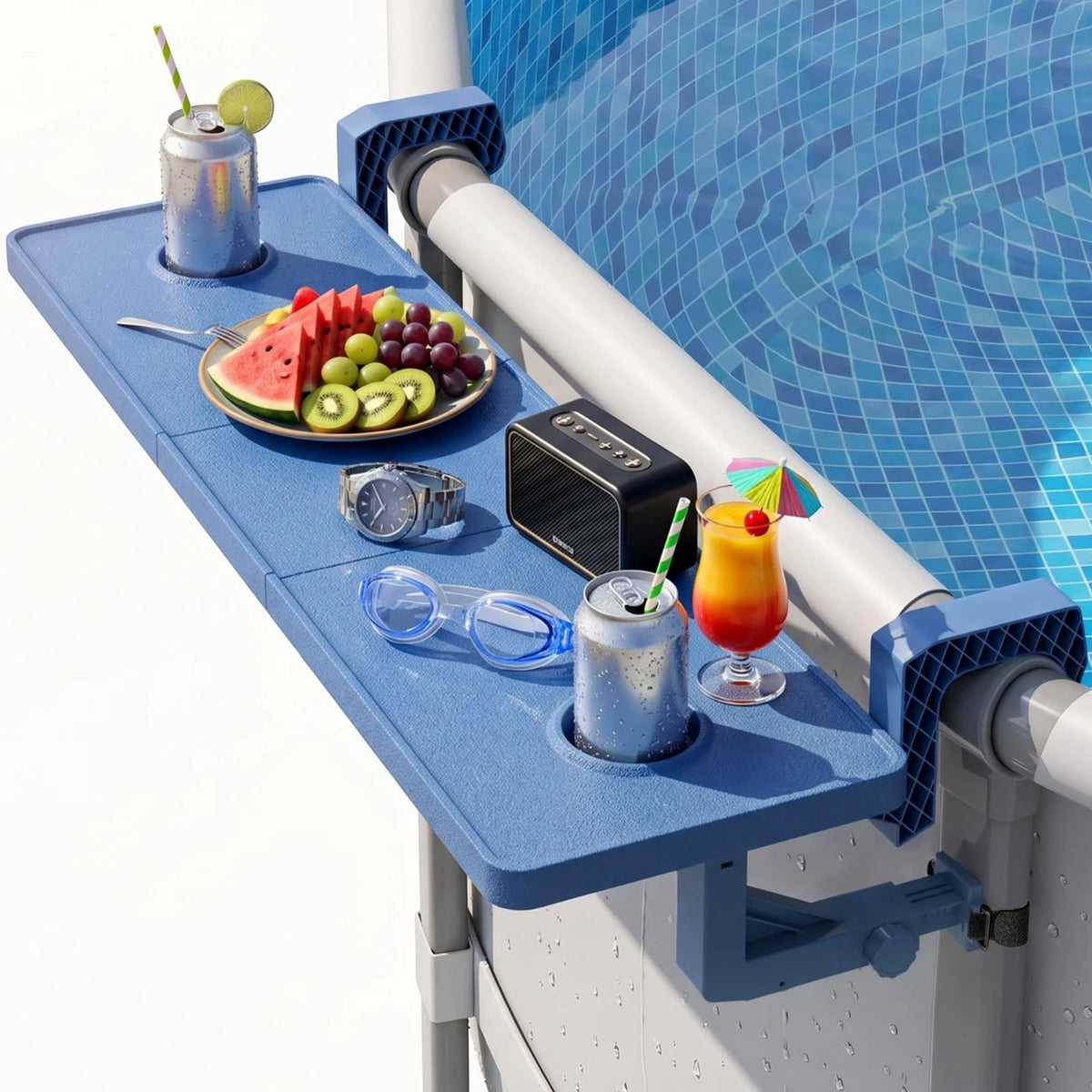 Poolside Bar for Above Ground Pools (38"x12"x2") - Blue