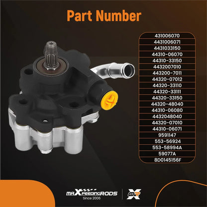 Power Steering Pump for Toyota Camry Highlander Solara Lexus RX330 (2002–2006) 21-5931