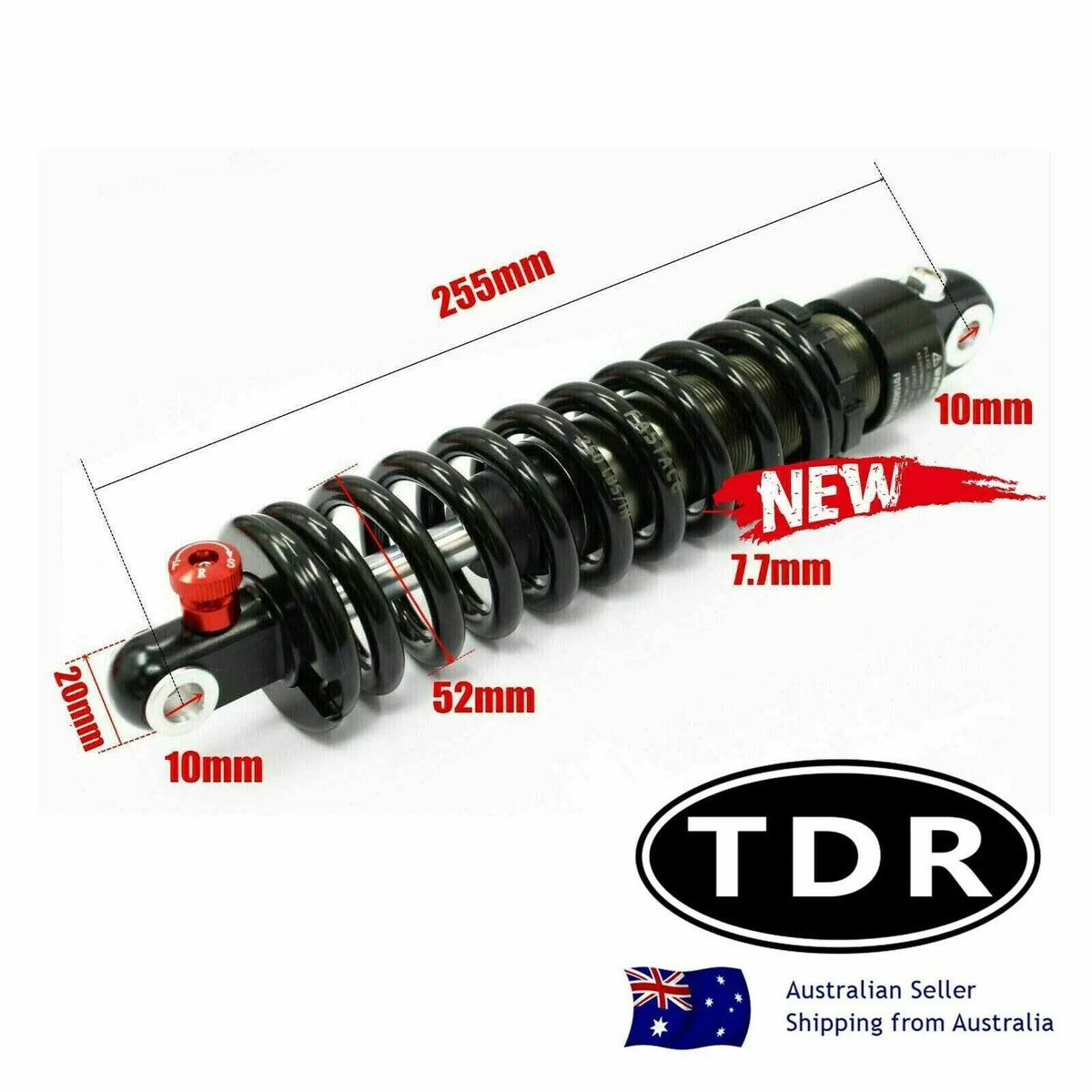Fastace 250lb 255mm Rear Shock for Honda CRF50 (2004–2023) BDA01AR