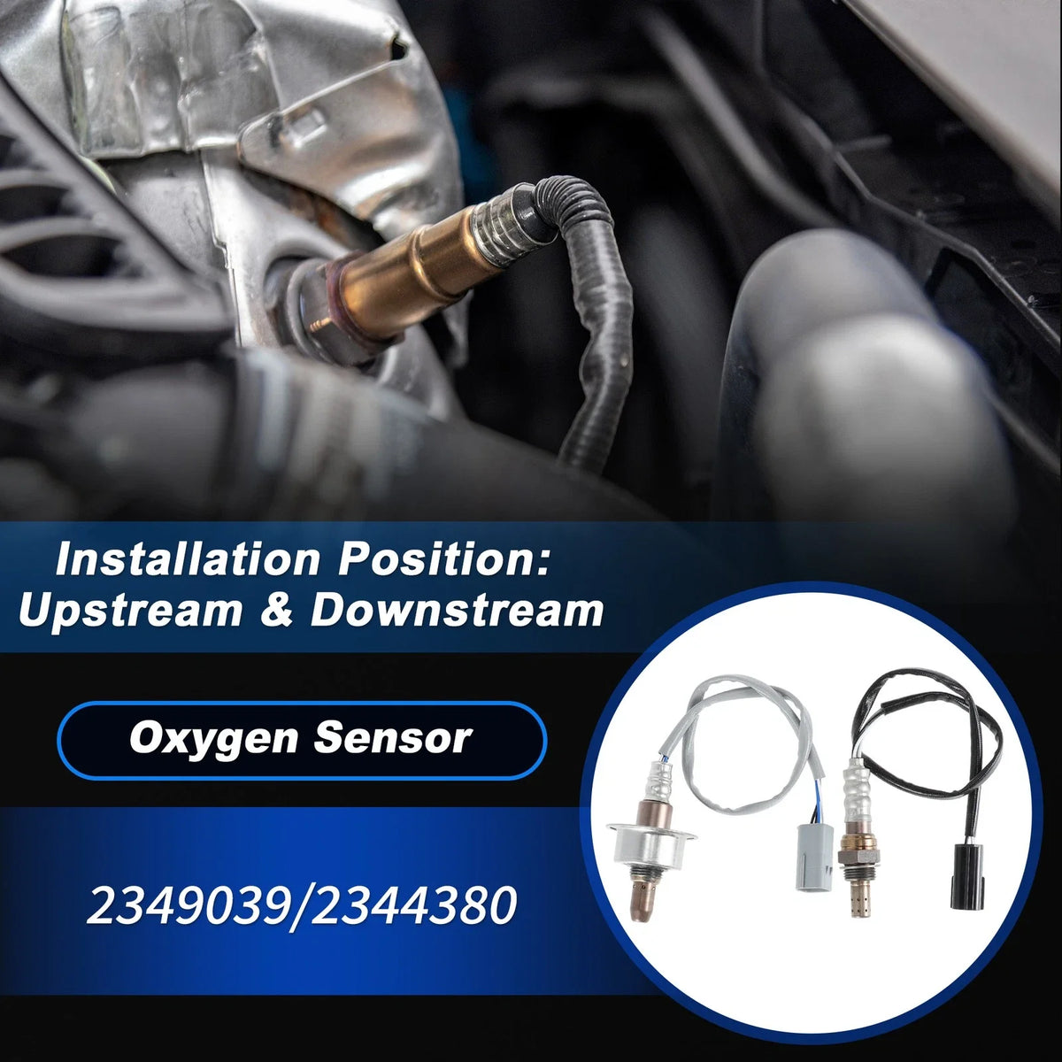 2X Upstream & Downstream Oxygen Sensor for Nissan Sentra L4 2.0L (2008–2009)