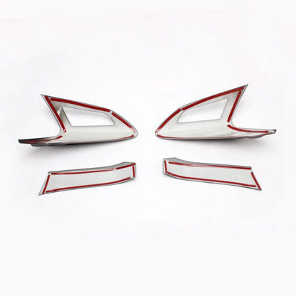 Carbon Fiber Look Rear Tail Light Lamp Cover Trim for Toyota C-HR (2017–2022)