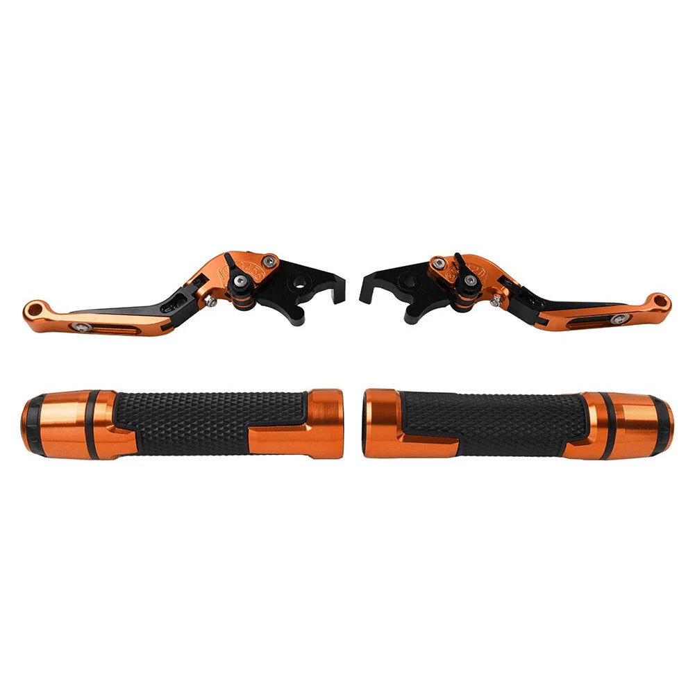 CNC Orange Extendable Brake Clutch Lever Set for Honda VFR1200 (2010-2016)