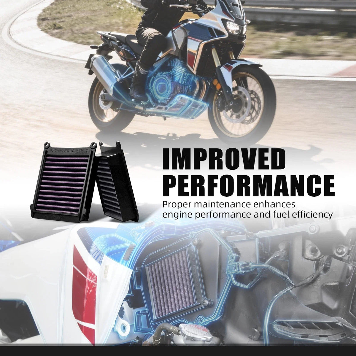 Reusable Air Filter Cleaner for Honda CRF1100L Africa Twin (2020–2026)