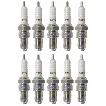 Box of 10 NGK D7EA Spark Plugs for Yamaha YFM200 (1985–1989) TLX-ngk7912-CL360A71