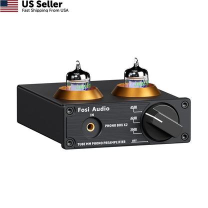 Fosi Audio Box X2 Phono Preamp for Mini Stereo Hi-Fi