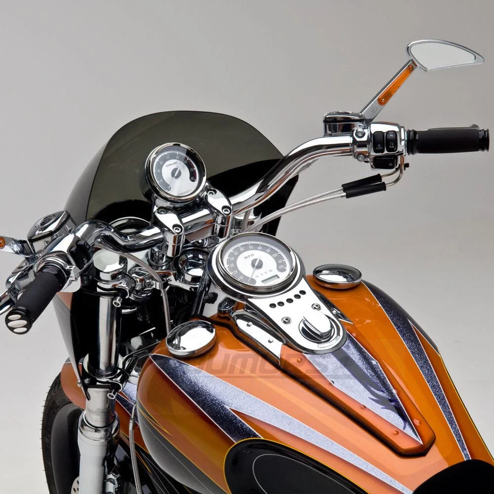 1 Inch Drag Bar Handlebars 25mm for Harley Springer Chopper Bobber