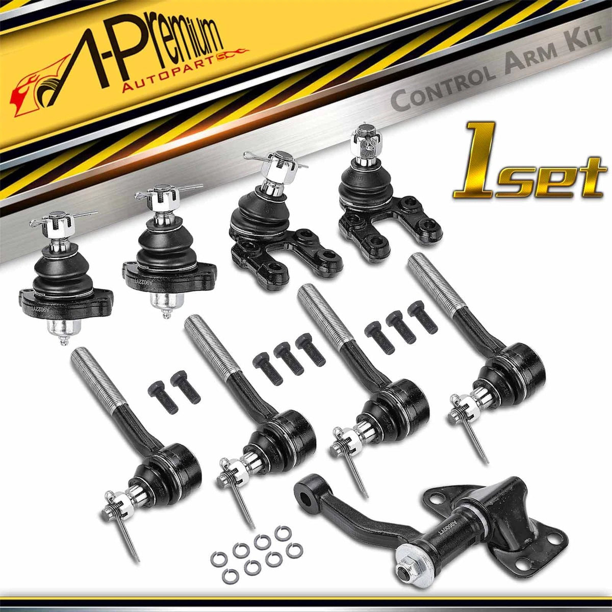 9x Inner & Outer Idler Arm Ball Joint Tie Rod for Nissan Pathfinder (1986–1995)