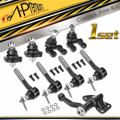 9x Inner & Outer Idler Arm Ball Joint Tie Rod for Nissan Pathfinder (1986–1995)