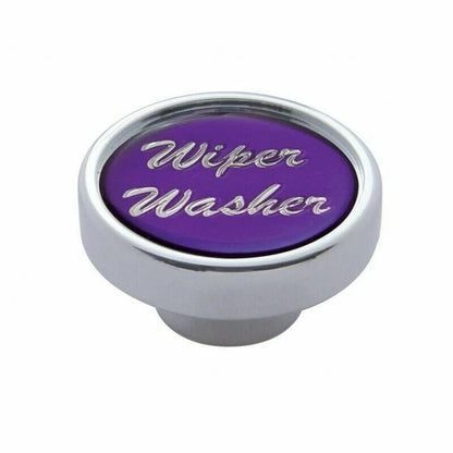 Wiper Washer Control Knob for Universal Vehicles (23246) Chrome Aluminum