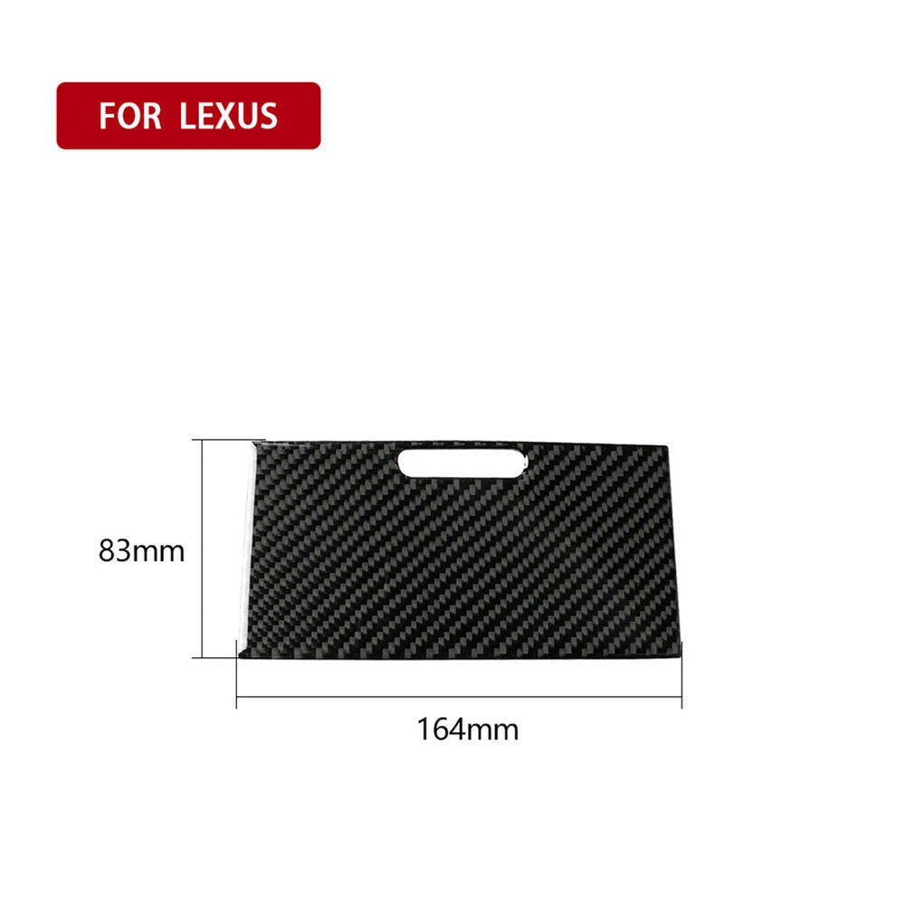 3Pcs Carbon Fiber Gear Shift Panel Cover Trim for Lexus IS250 IS350 (2006–2012)