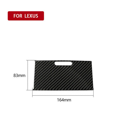 3Pcs Carbon Fiber Gear Shift Panel Cover Trim for Lexus IS250 IS350 (2006–2012)