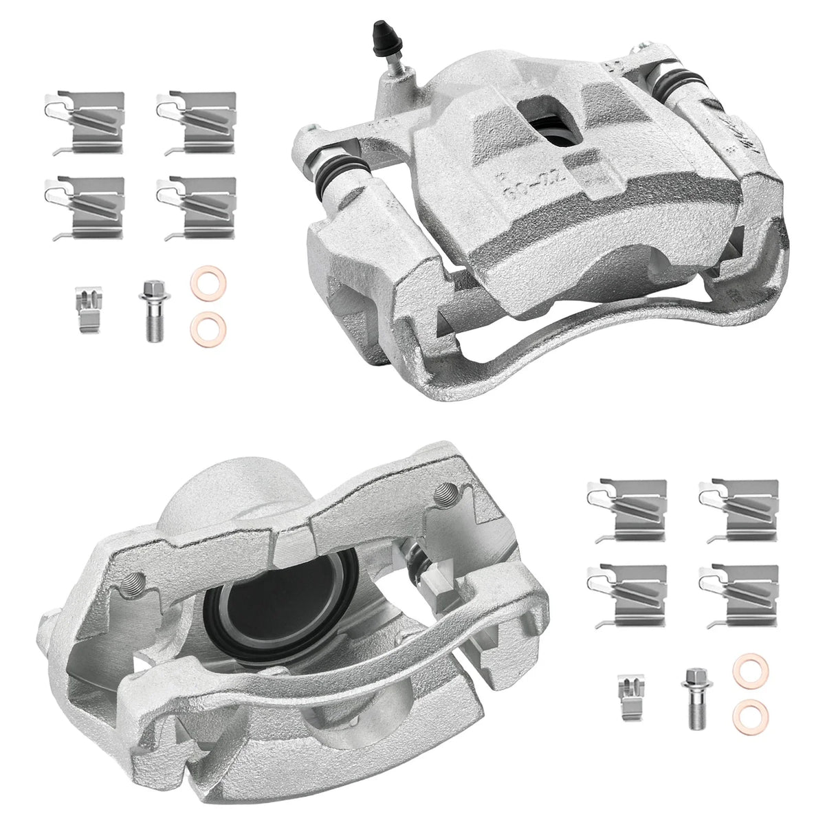 Front Disc Brake Caliper Set for Toyota Corolla (2009–2013) 2.4L, Pontiac Vibe