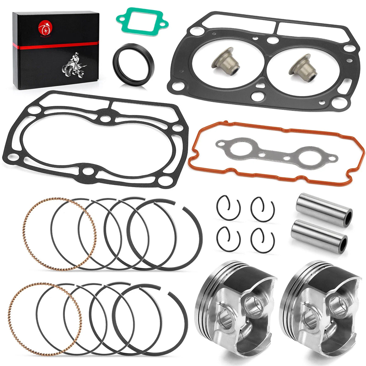 80mm Piston Rings Top End Rebuild Kit for Polaris RZR 800/S 800/4 800 (2011–2014)