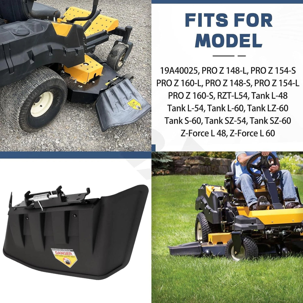 Chute Assembly for Cub Cadet Z-Force/Tank 48-60 Models