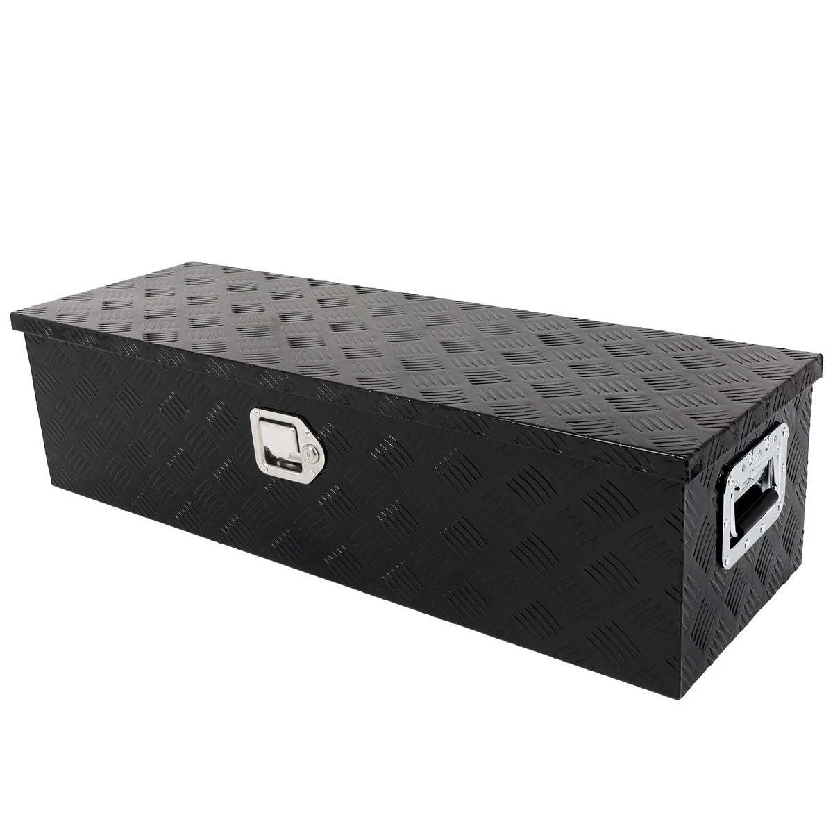 39" Black Aluminum Pickup Truck Tool Box Storage