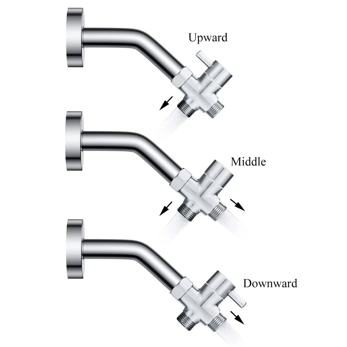 Chrome Plated Solid 13/16" Outlet, 12/16" Inlet for Automotive
