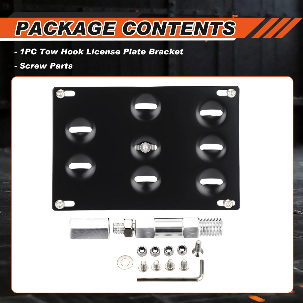 Front Bumper Tow Hook License Plate Bracket for BMW 328i 335i 435i (F30 F10)