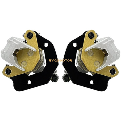 Front Left Right Brake Caliper & Pads for Kawasaki Tecate 4 250 KXF250 (1987–1988)