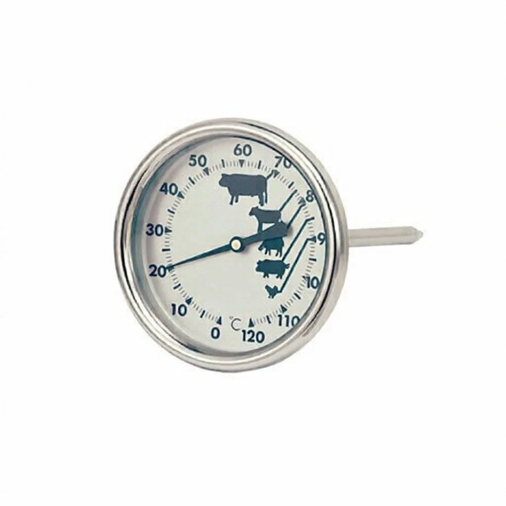 Stainless Steel Grill Thermometer for All Grills (90–998°F)