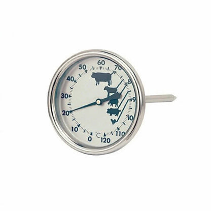 Stainless Steel Grill Thermometer for All Grills (90–998°F)