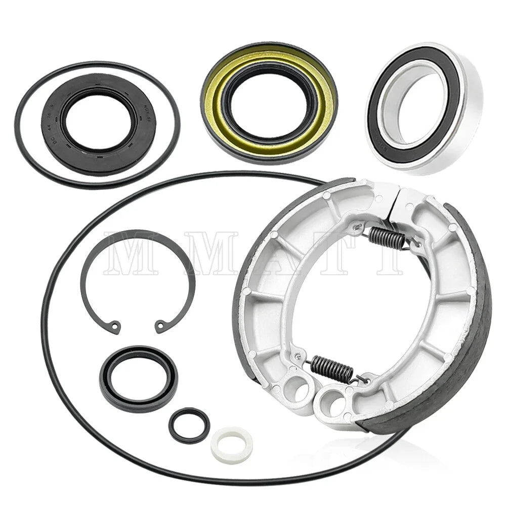 Rear Brake Drum Shoes Bearing Seals Kit for Honda Rancher 420 TRX420FPE (2009–2013)