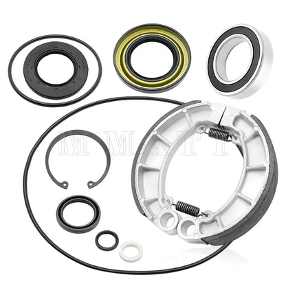 Rear Brake Drum Shoes Bearing Seals Kit for Honda Rancher 420 TRX420FPE (2009–2013)