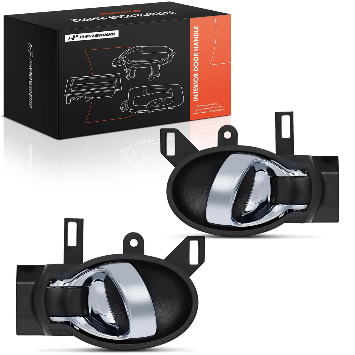 2X Interior Door Handle for Nissan Juke (2015–2017) - 806703YM0B, 80670-3YM0B, 806713YM0B, 80671-3YM0B