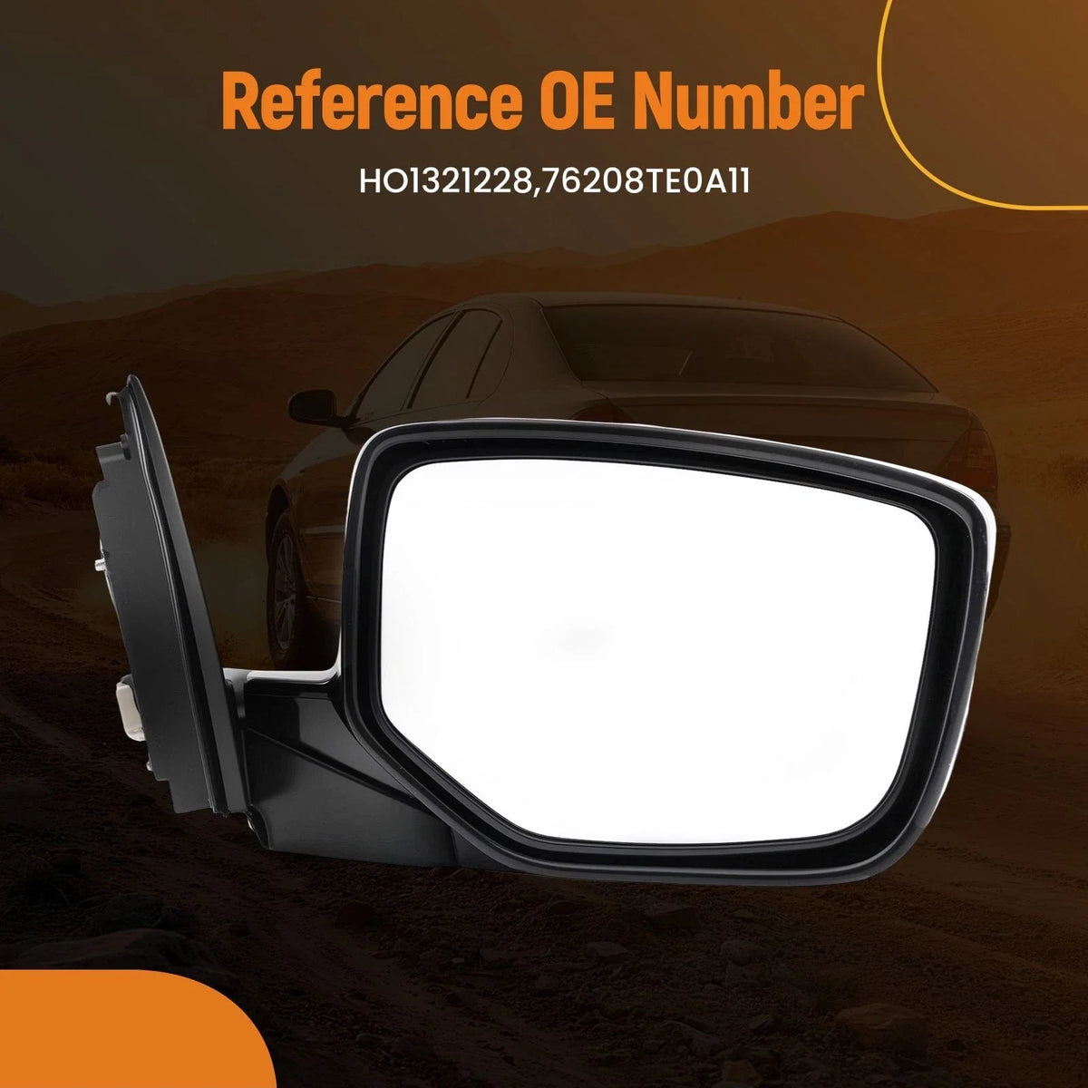 Heated Power Right Mirror for Honda Accord EX EX-L (2008–2012) 76208TE0A11