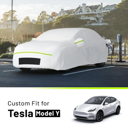 Custom Fit Car Cover for Tesla Model Y (2020–2023) 6 Layers Waterproof All Weather