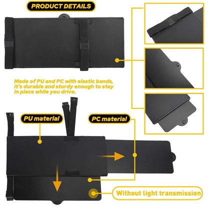 Set of 2 Car Sunshade Extend Visor Covers Anti Glare Universal J for
