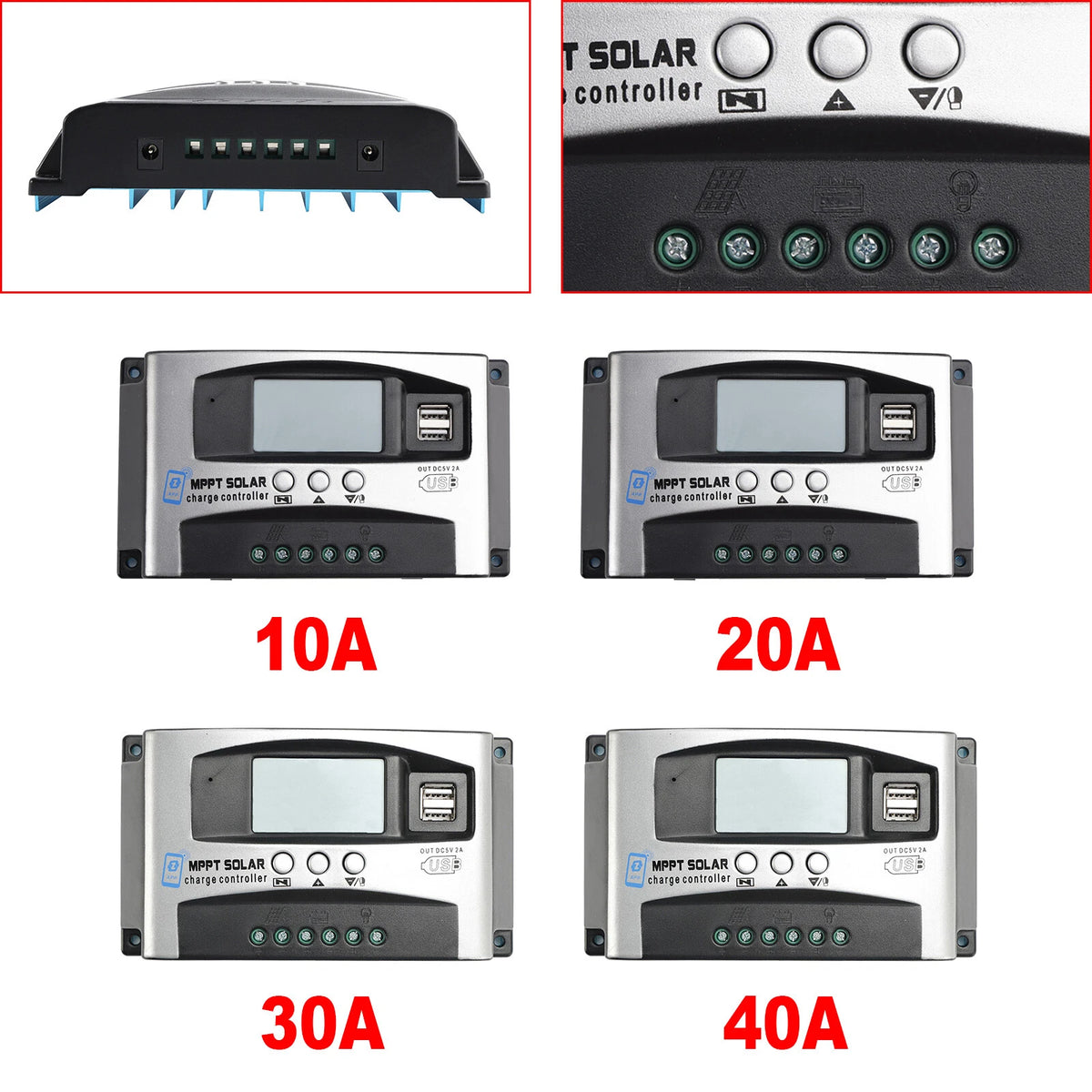 30A/40A MPPT Solar Controller for Remote Management (E401-A033-SetA)