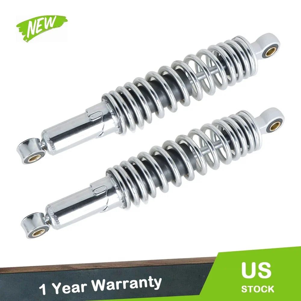 2X Chrome Rear Shock Absorbers 320mm for Harley FXR Sportster XL883 1200 (1972–2018)