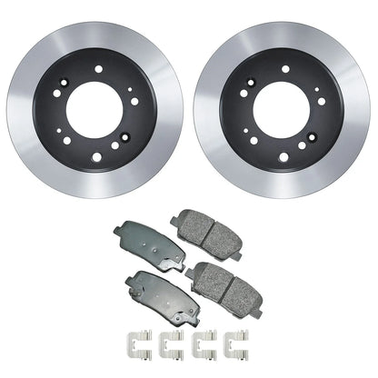 Set of 2 Wagner Rear Rotors & Akebono ProACT Ceramic Pads for Kia Sorento (2011–2020)