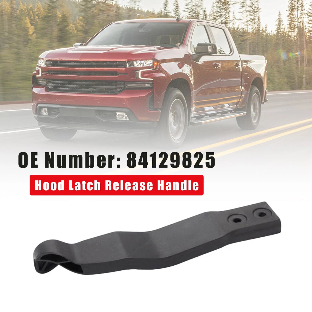 Hood Latch Release Handle for Chevy Silverado 1500 (2019–2021) 84129825