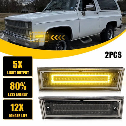 Side Marker Light for Chevy GMC C/K 10 Suburban Blazer Jimmy (1981–1991) Smoked