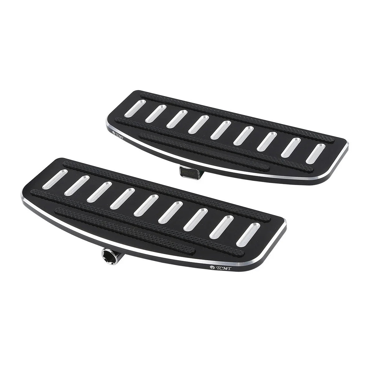 Black Rider Driver Footboard Inserts for Harley Touring Street Glide (1986–2023)