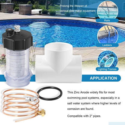 Zinc Anode for Pool Tool 2 in In-Line Anti Electrolysis 104-D
