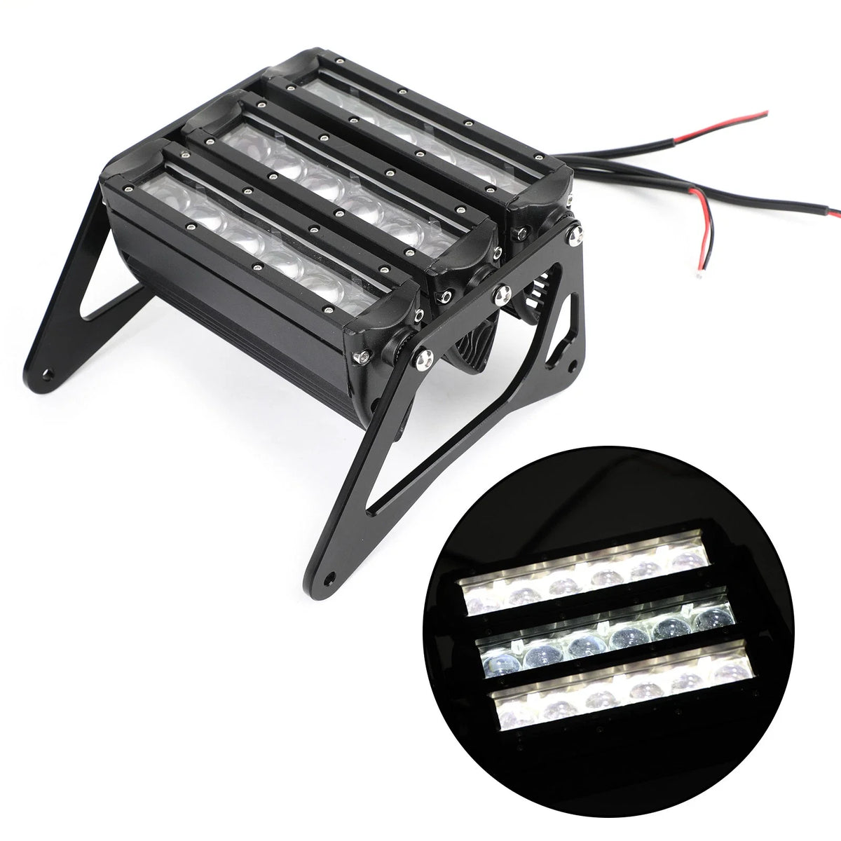 3Row LED Headlight Fog Light for Honda Grom MSX125 (2013–2019)