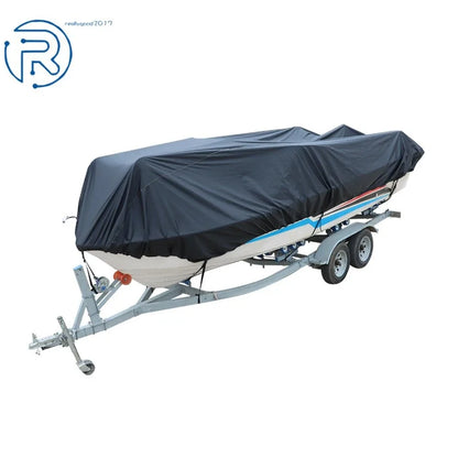 Waterproof Yacht Cover for V-Hull Runabouts (11-13ft) 420D Black