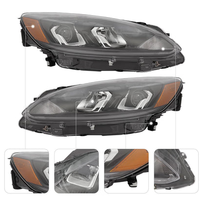 Set of 2 Halogen Headlights for Ford Escape (2020–2022) LJ6Z13008D, LJ6Z13008C