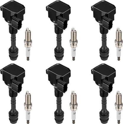 6x Ignition Coil & Iridium Spark Plug Kit for Suzuki Equator (2009–2012)