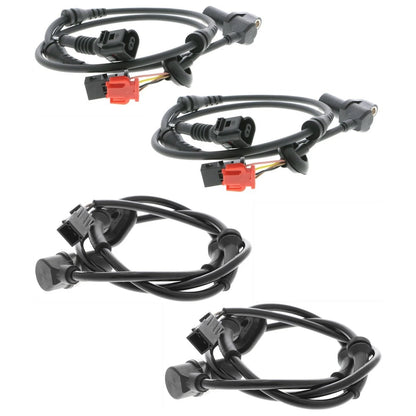 Set of 4 ABS Speed Sensors for Audi A4 Quattro S4 (2000–2001) - SET-Z8YV10721064-C, 4B0927803B, 8D0927807F