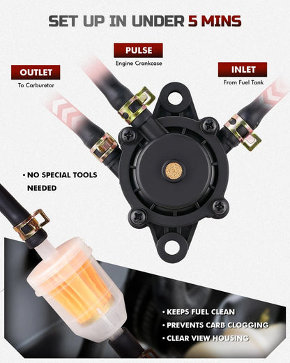 Fuel Pump Replacement for Briggs & Stratton (No specific years)