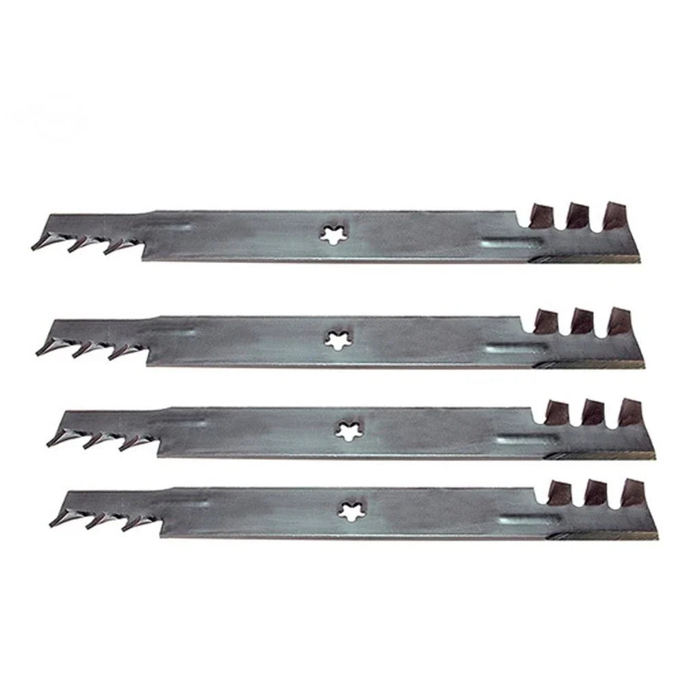 Set of 4 Toothed Mulching Blades for AYP (Replaces 138498)