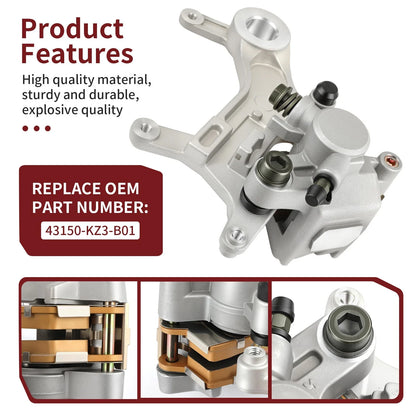 Rear Brake Caliper with Pads 43150-KZ3-B01 for Honda XR650R (2000–2007)